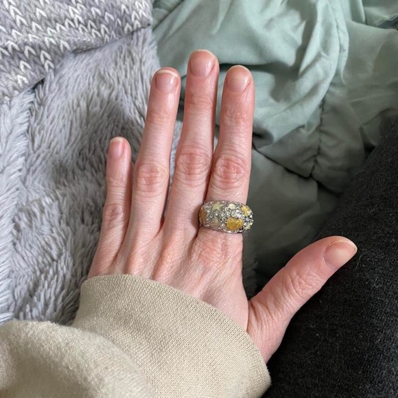 90s Moon Stars and Flower Ring - Picture 4 of 4